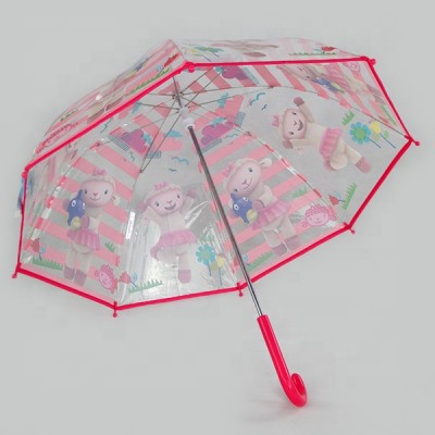 Sheep Pattern  Clear POE  Transparent of Children Umbrella