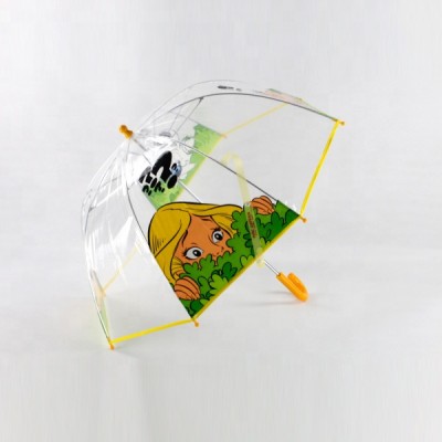 Custom logo  manual open clear umbrella  apollo poe umbrella for kids