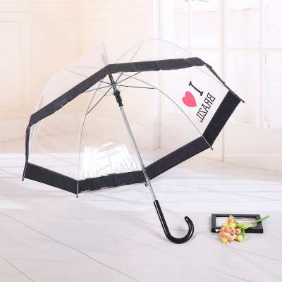 U shaped custom logo transparent poe  doem umbrella