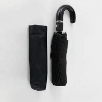 Japan high quality strong windproof three folding umbrella with easy holding rubber handle