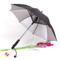 2019 New Invention Custom Golf Umbrella with Fan Inside and Water