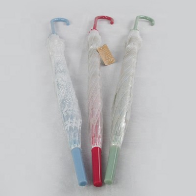 Japanese umbrella cheaper clear umbrella windproof  fiberglass poe umbrella