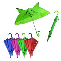 Personalized  cheap kids straight umbrella with cartoon pattern